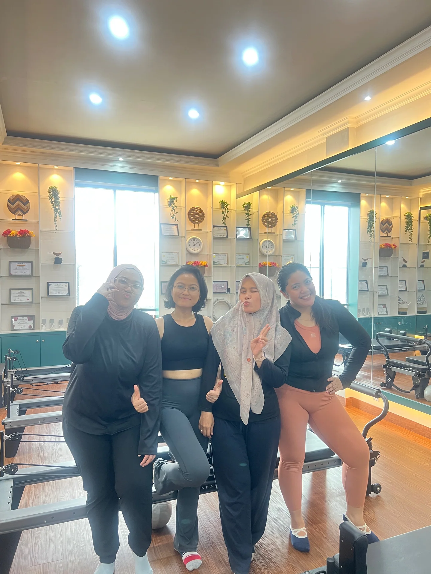Liza Ariesta Pilates practice moment